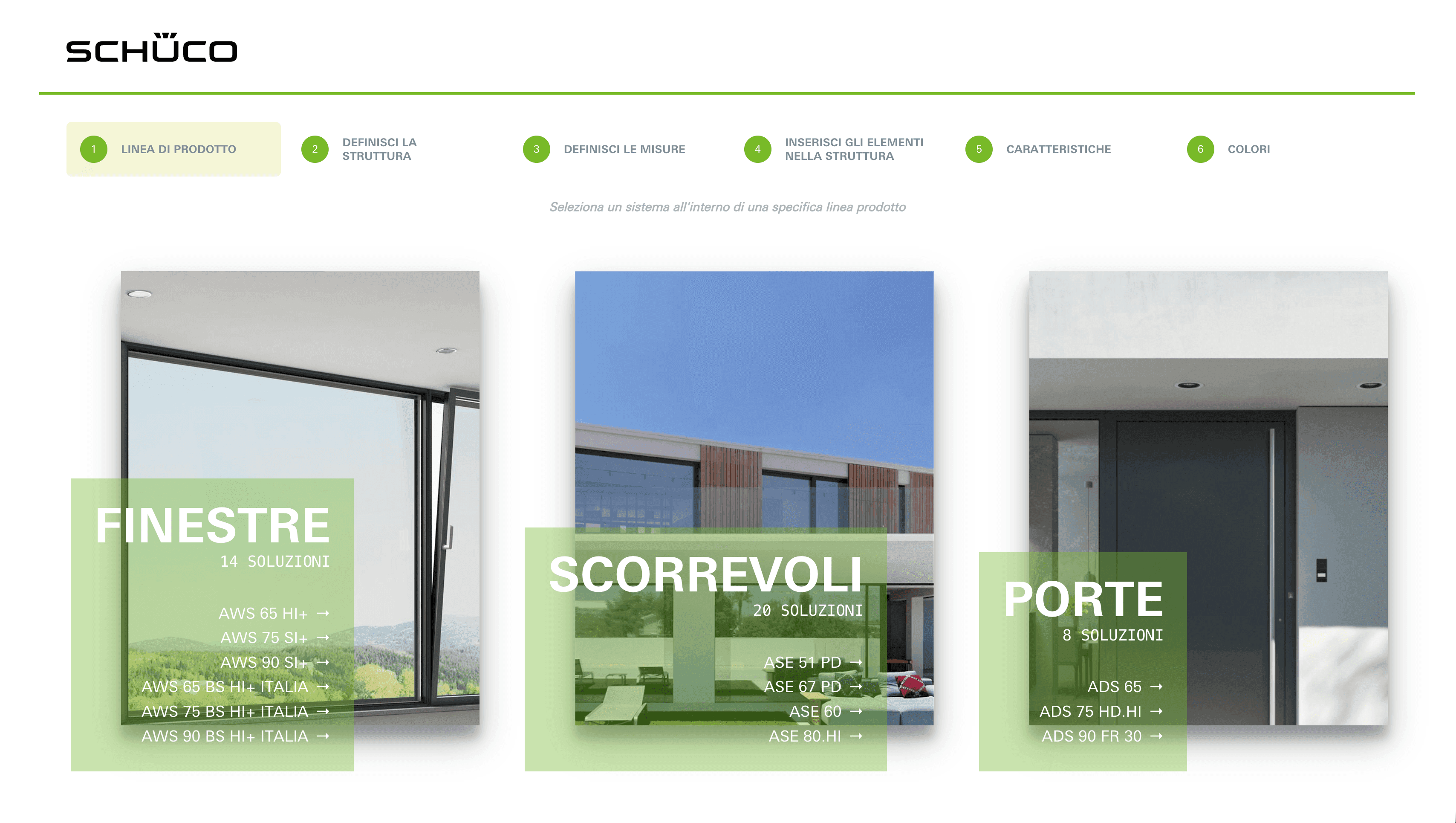 Configuratore prodotti Schüco
